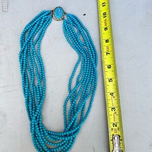 Vintage Turquoise Beaded Necklace.